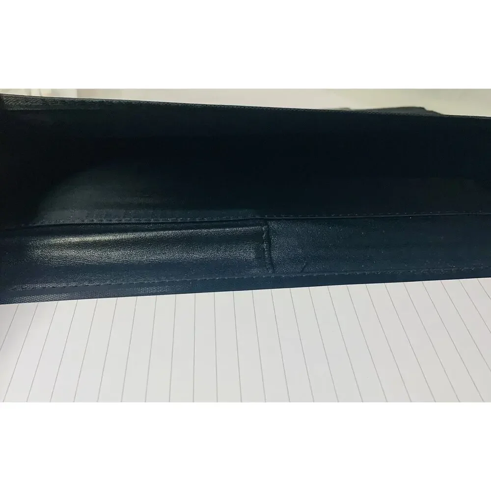Case-it Padfolio Black Executive Leatherette Pockets Letter Size Writing Pad